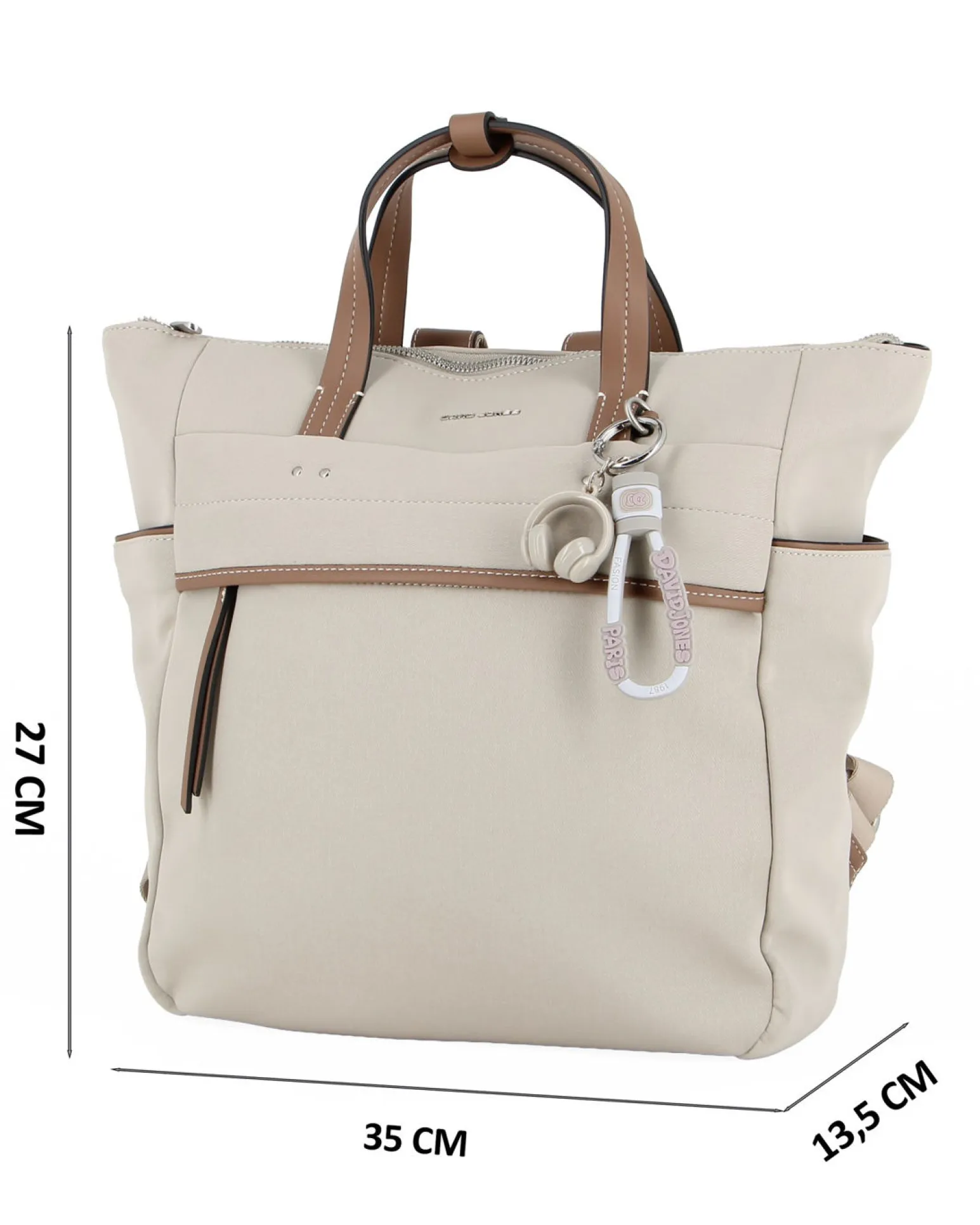 TOTE BAG 2MAN.TASCA FRONT.+2LAT.C/CHARM