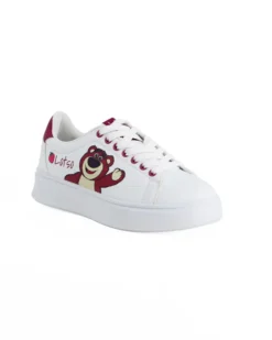 TOY STORY - Scarpa sneakers bianca da donna con stampa laterale e lacci