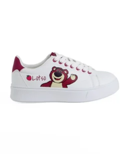 TOY STORY - Scarpa sneakers bianca da donna con stampa laterale e lacci