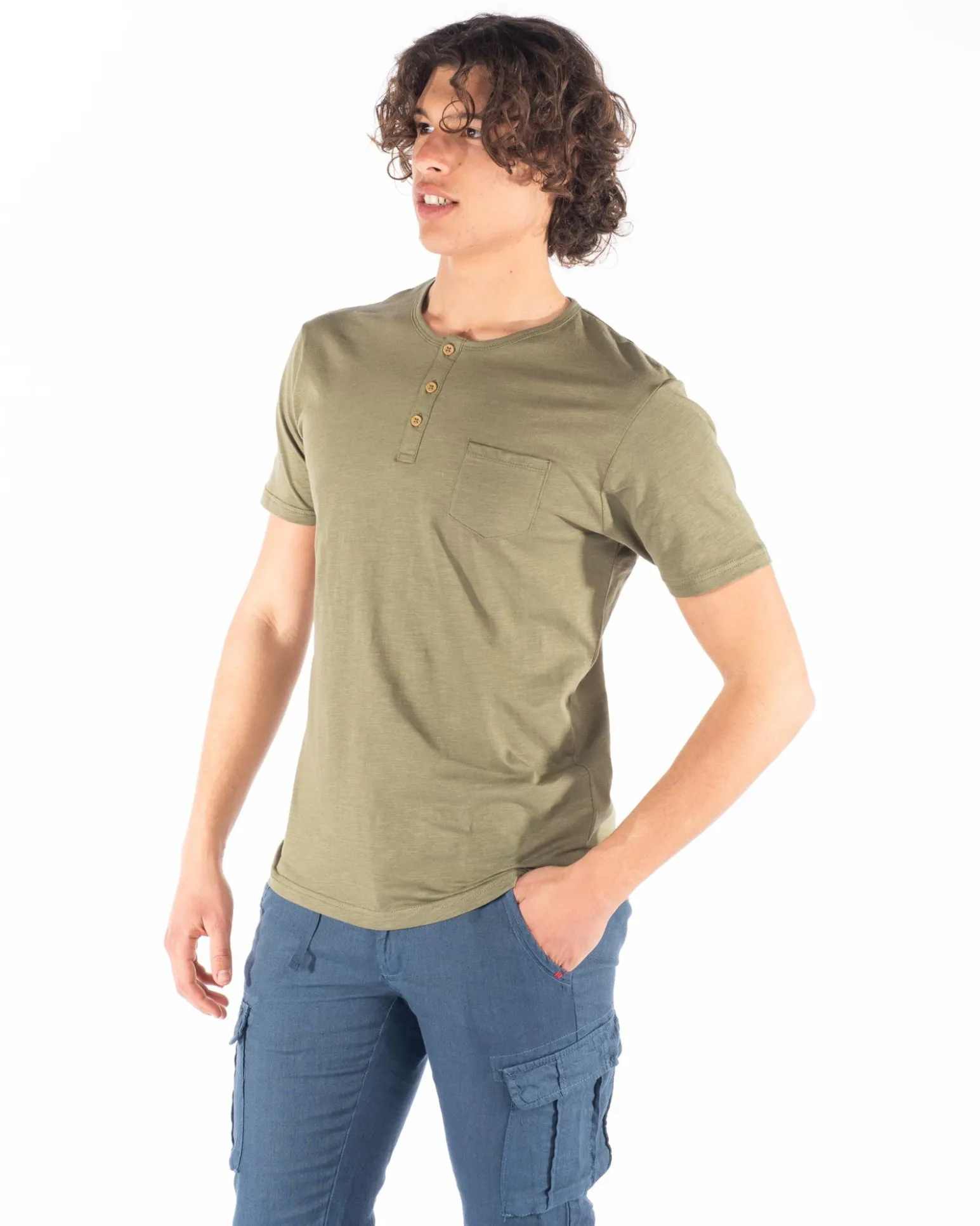 TSHIRT MANICA CORTA CON TASCHINO