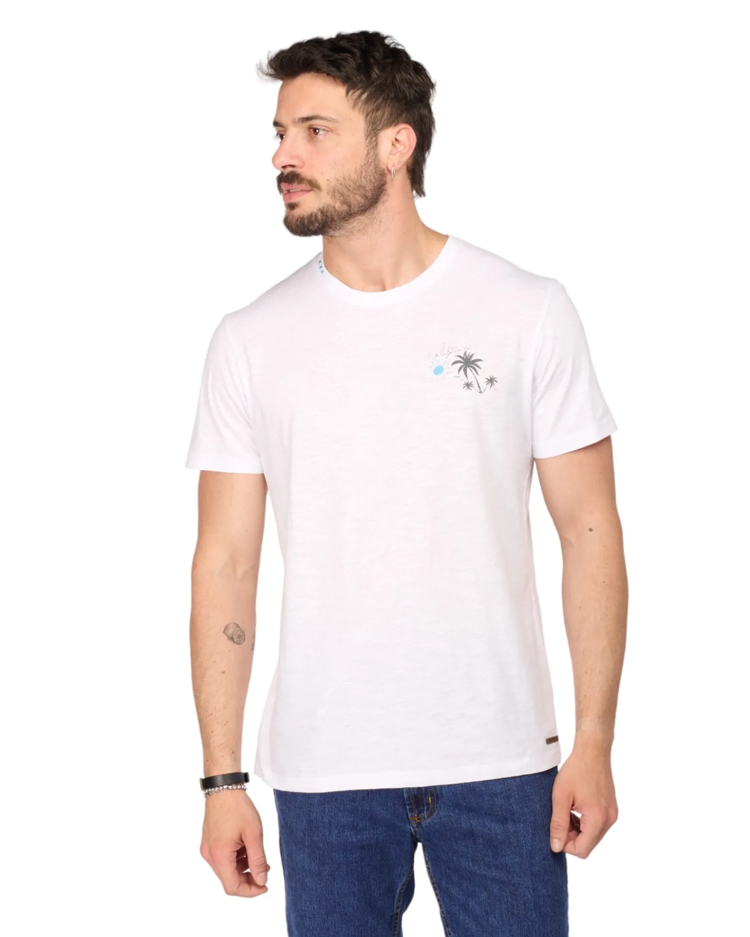 TSHIRT MANICA CORTA FIAMMATA PALMA