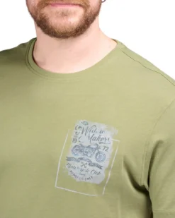 TSHIRT MANICA CORTA FIAMMATA 2 BOTTONI