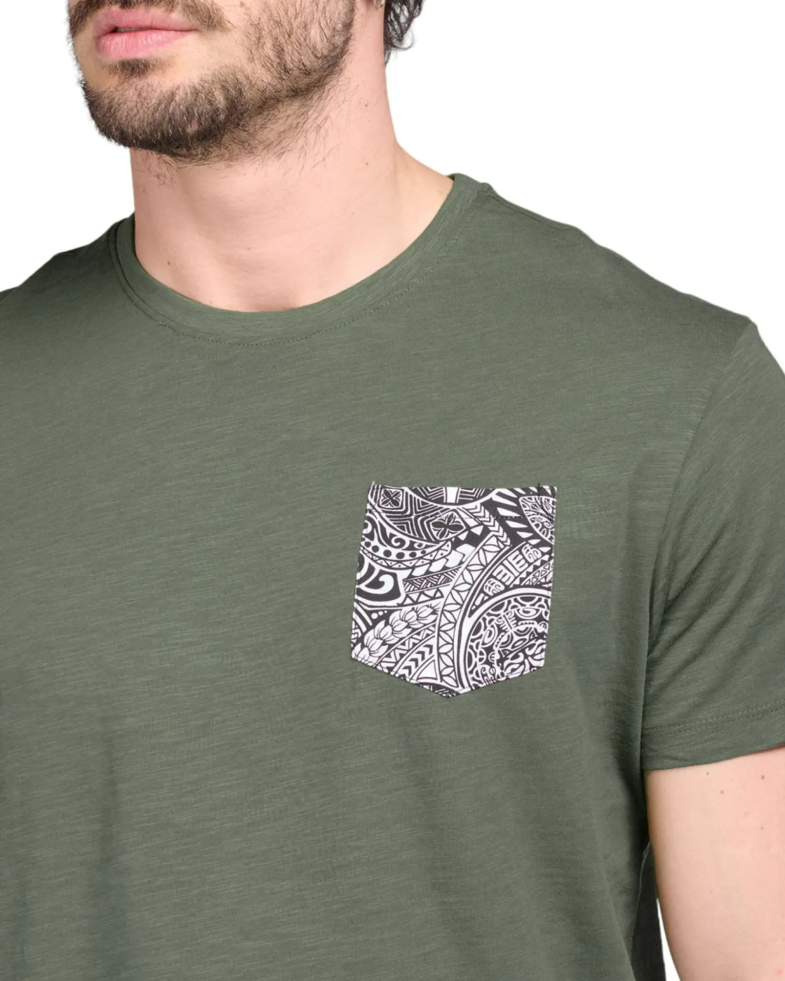 TSHIRT MANICA CORTA FIAMMATA C/TASCHINO