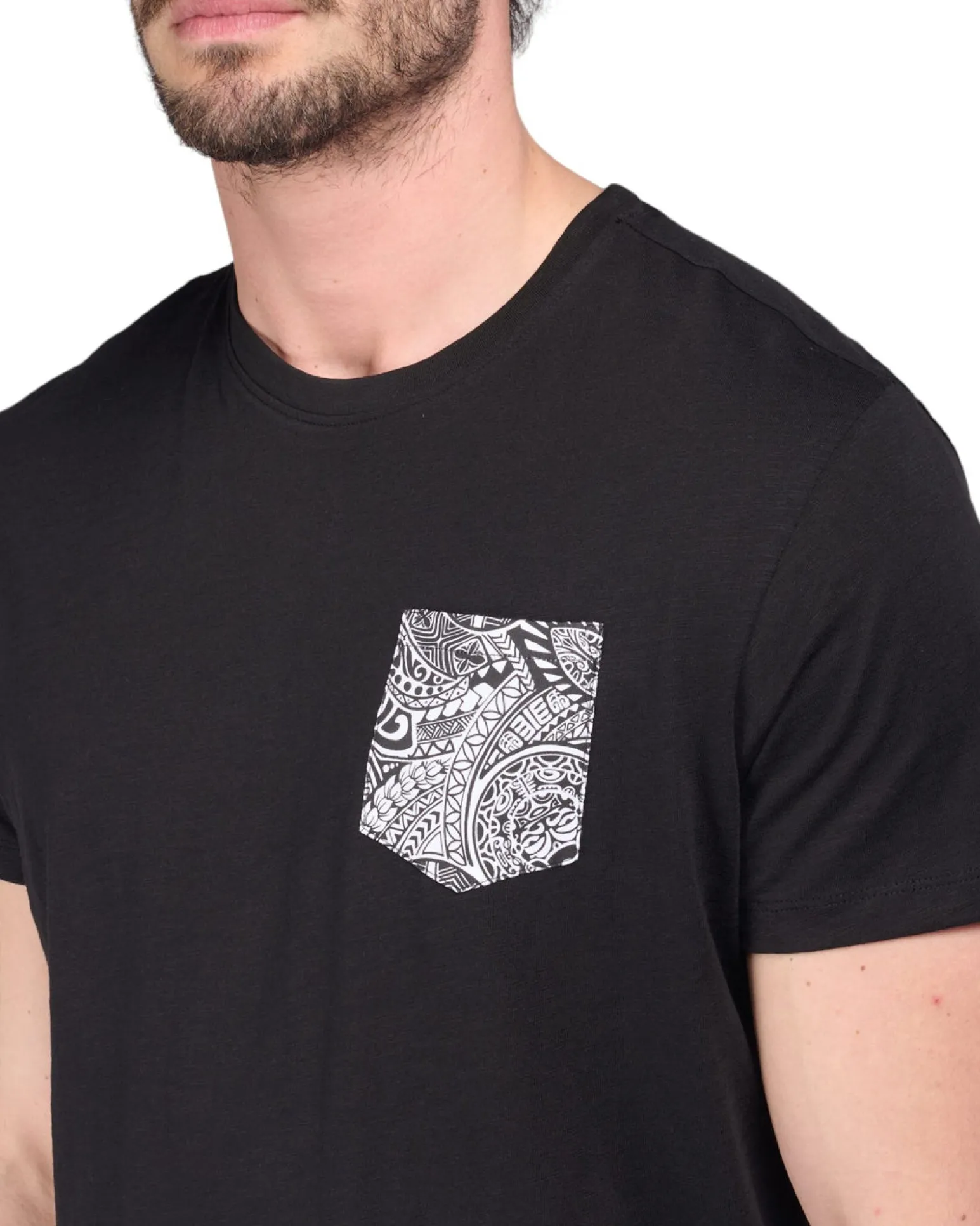 TSHIRT MANICA CORTA FIAMMATA C/TASCHINO