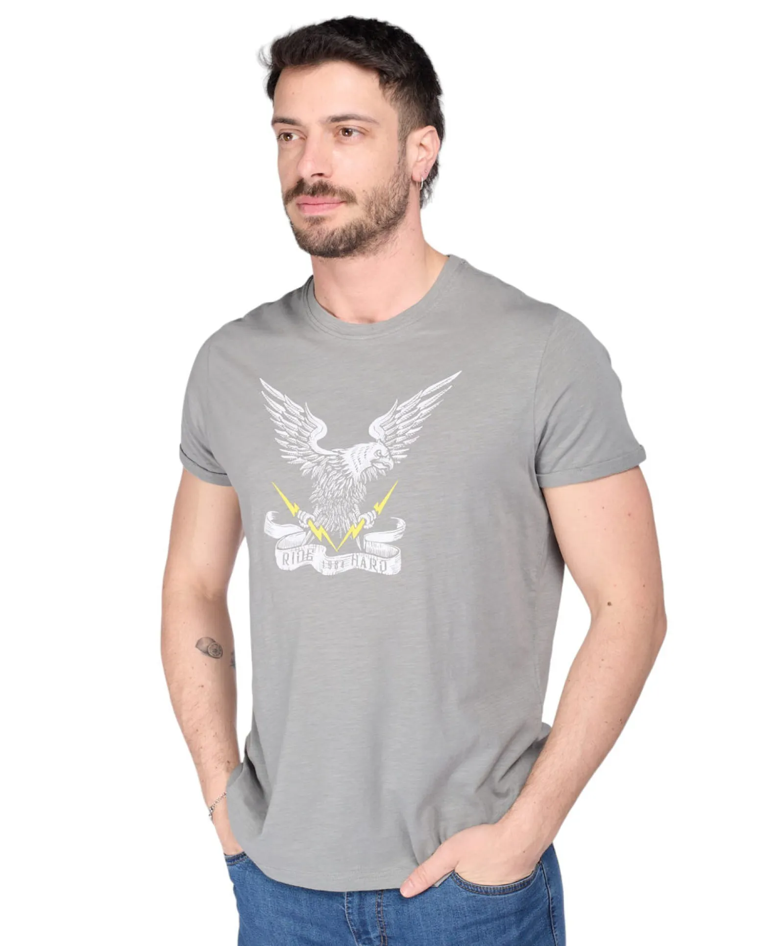 TSHIRT MANICA CORTA STAMPA AQUILA