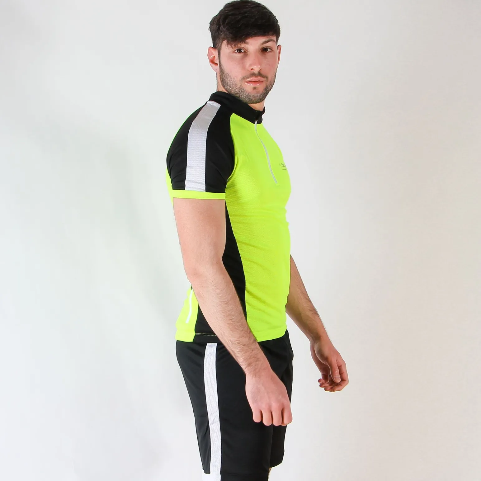 T-SHIRT MM BIKE YELLOW-BLACK-WHITE