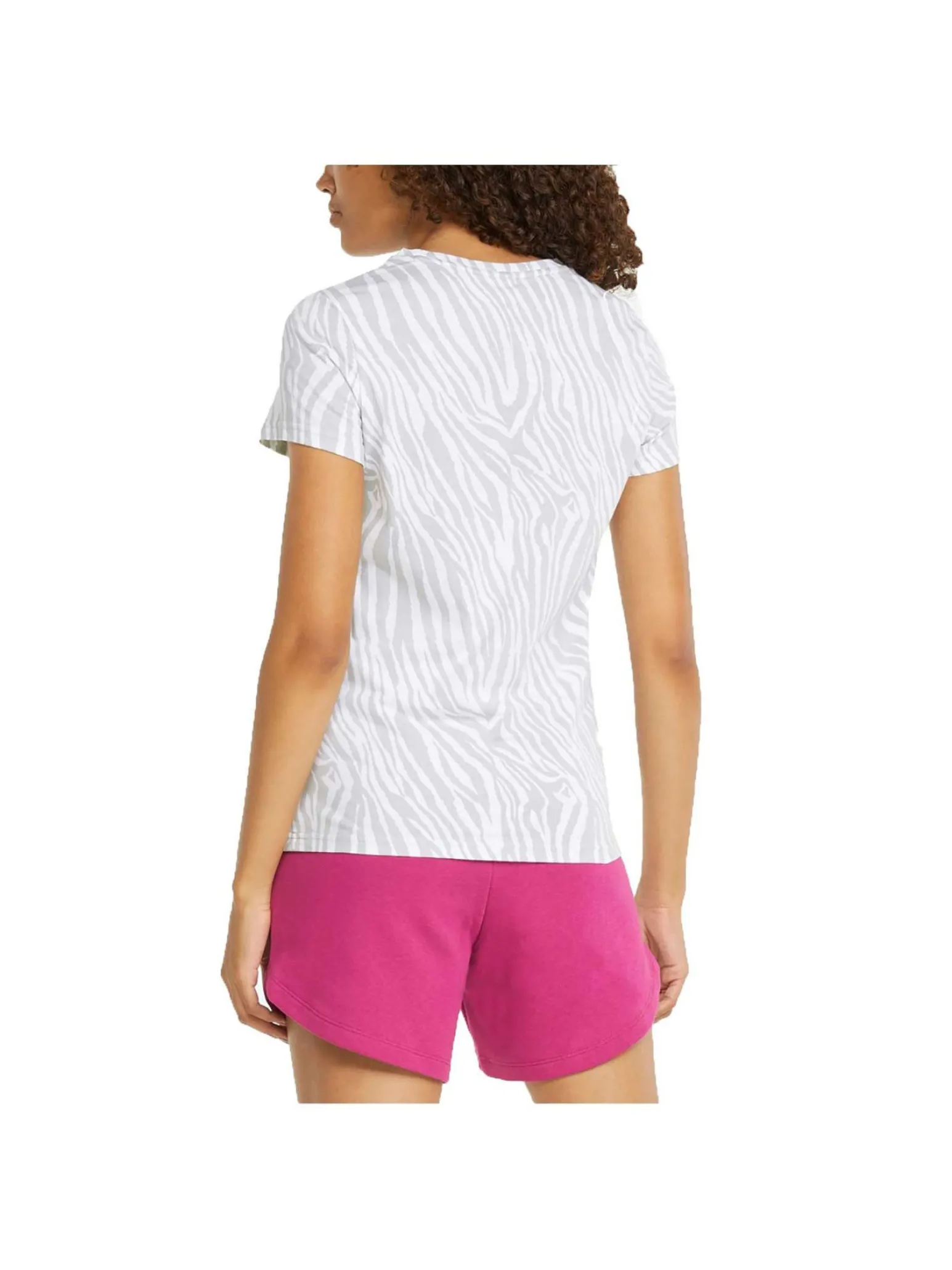 T-SHIRT MM ESS+TIGER AOP TEE WHITE