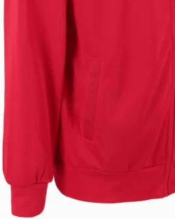 UMBRO - Tuta full zip rossa e nera acetata