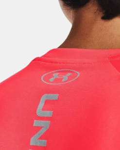 UNDER ARMOR - T shirt da allenamento uomo nera in tessuto traspirante