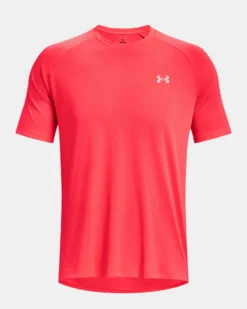 UNDER ARMOR - T shirt da allenamento uomo nera in tessuto traspirante