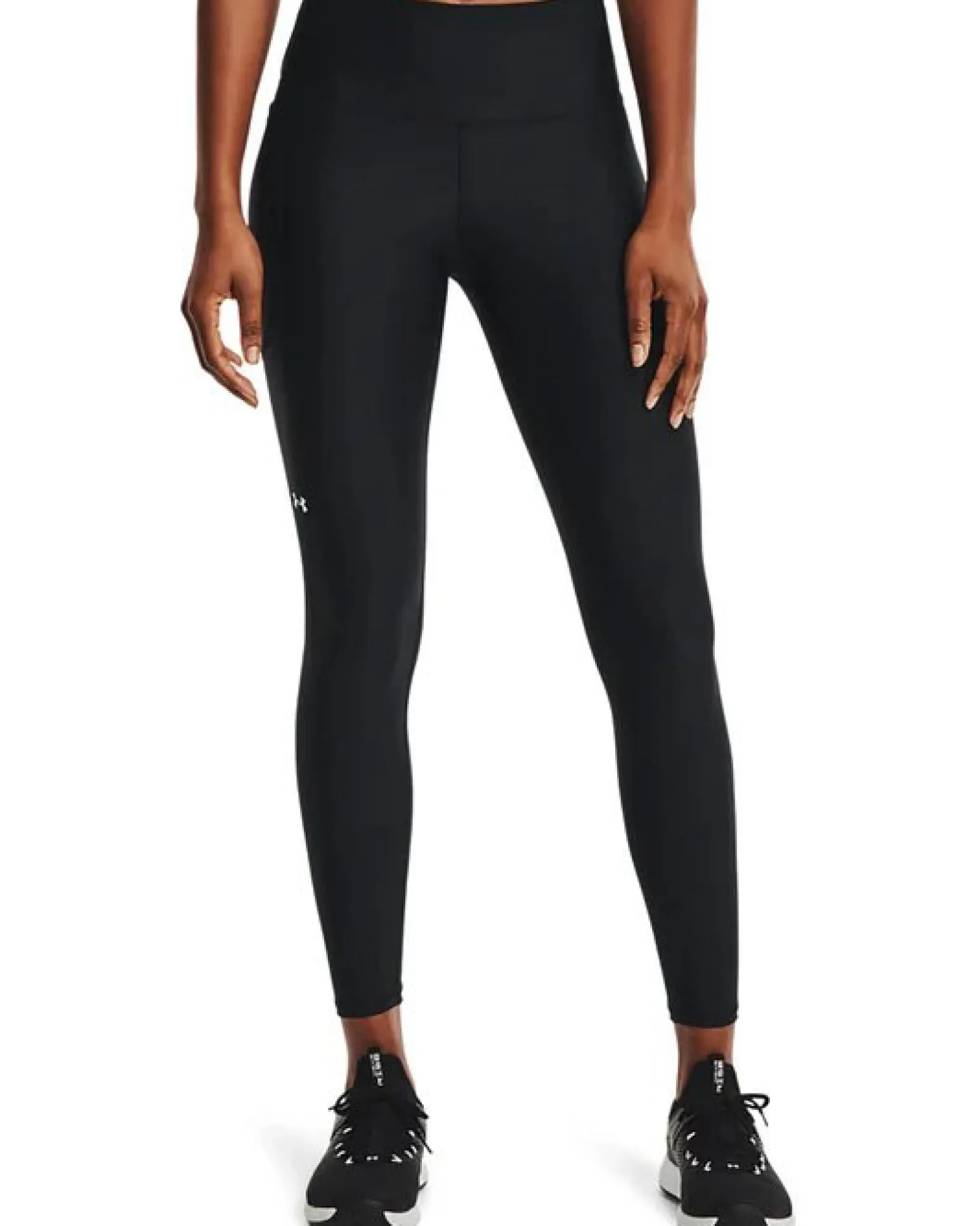 UNDER ARMOUR - Leggins neri ultra aderenti in tessuto traspirante a vita alta