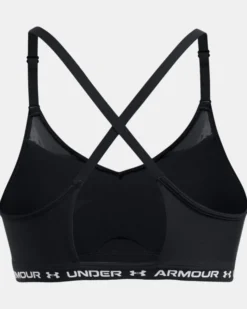 UNDER ARMOUR - REGGISENO SPORTIVO CROSSBACK LOW BRA ULTIMAT NERO DA DONNA, 1386424_0001