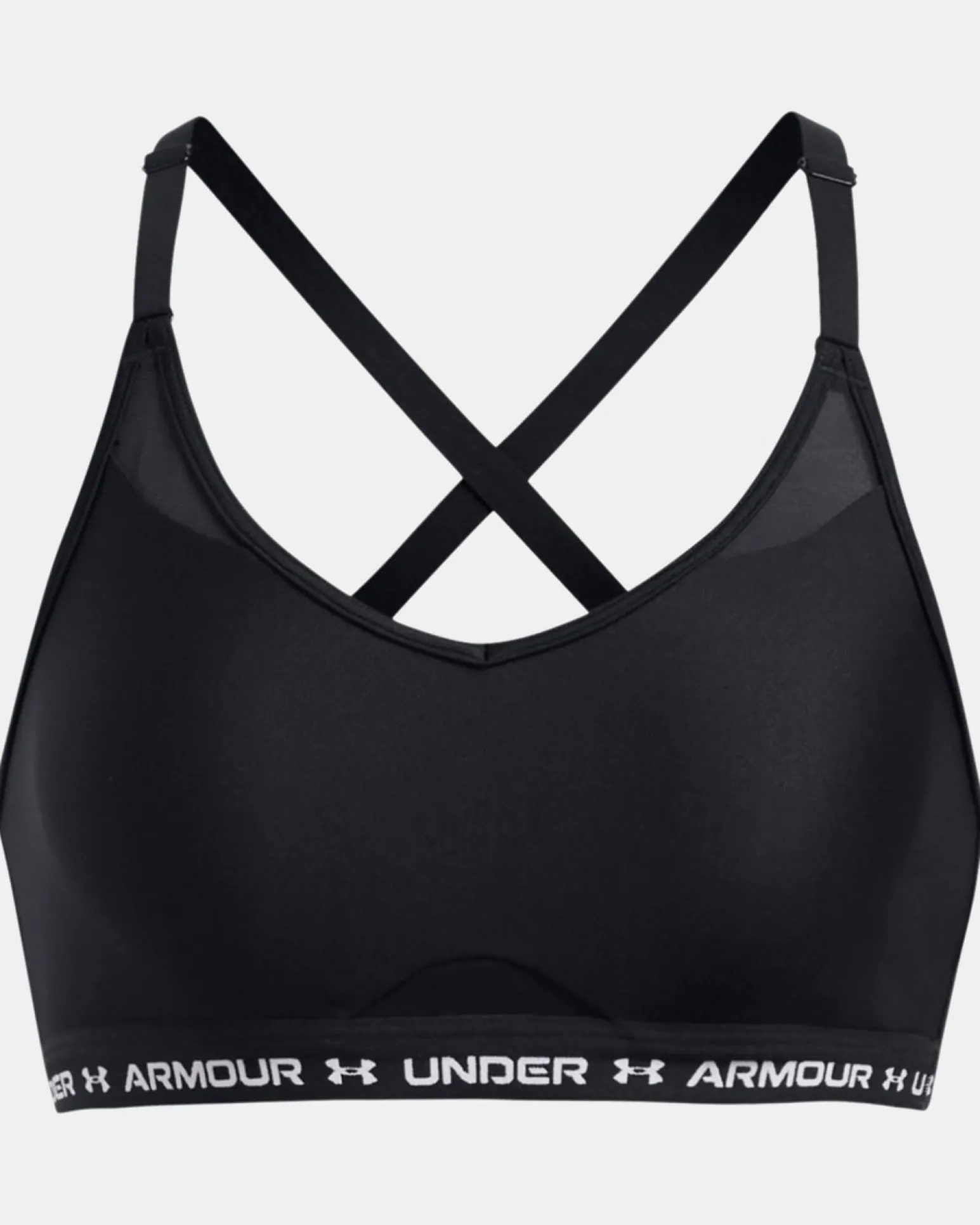 UNDER ARMOUR - REGGISENO SPORTIVO CROSSBACK LOW BRA ULTIMAT NERO DA DONNA, 1386424_0001