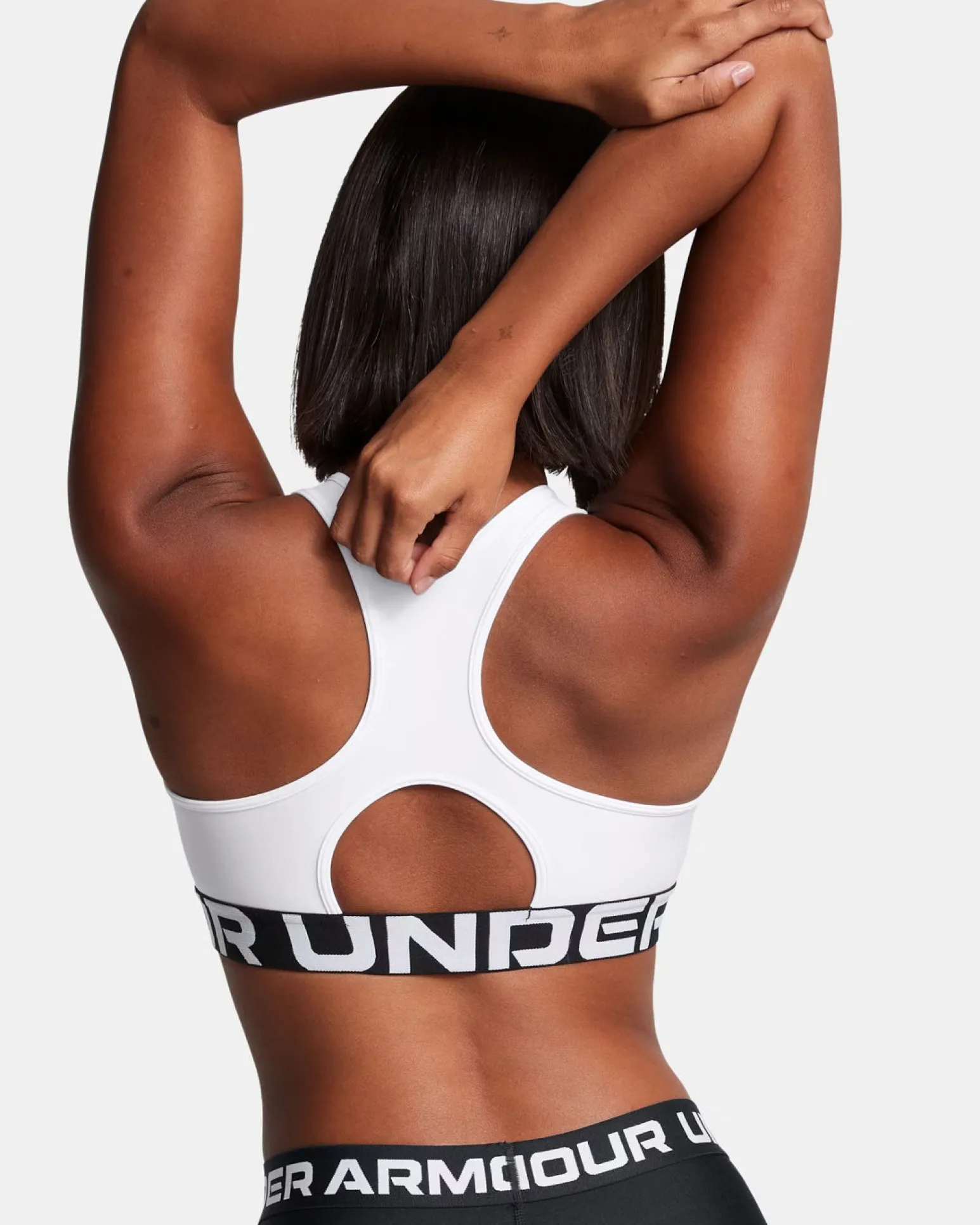 UNDER ARMOUR - REGGISENO SPORTIVO CROSSBACK MID BRA MALVA CON DETTAGLI NERI DA DONNA, 1361034_0659