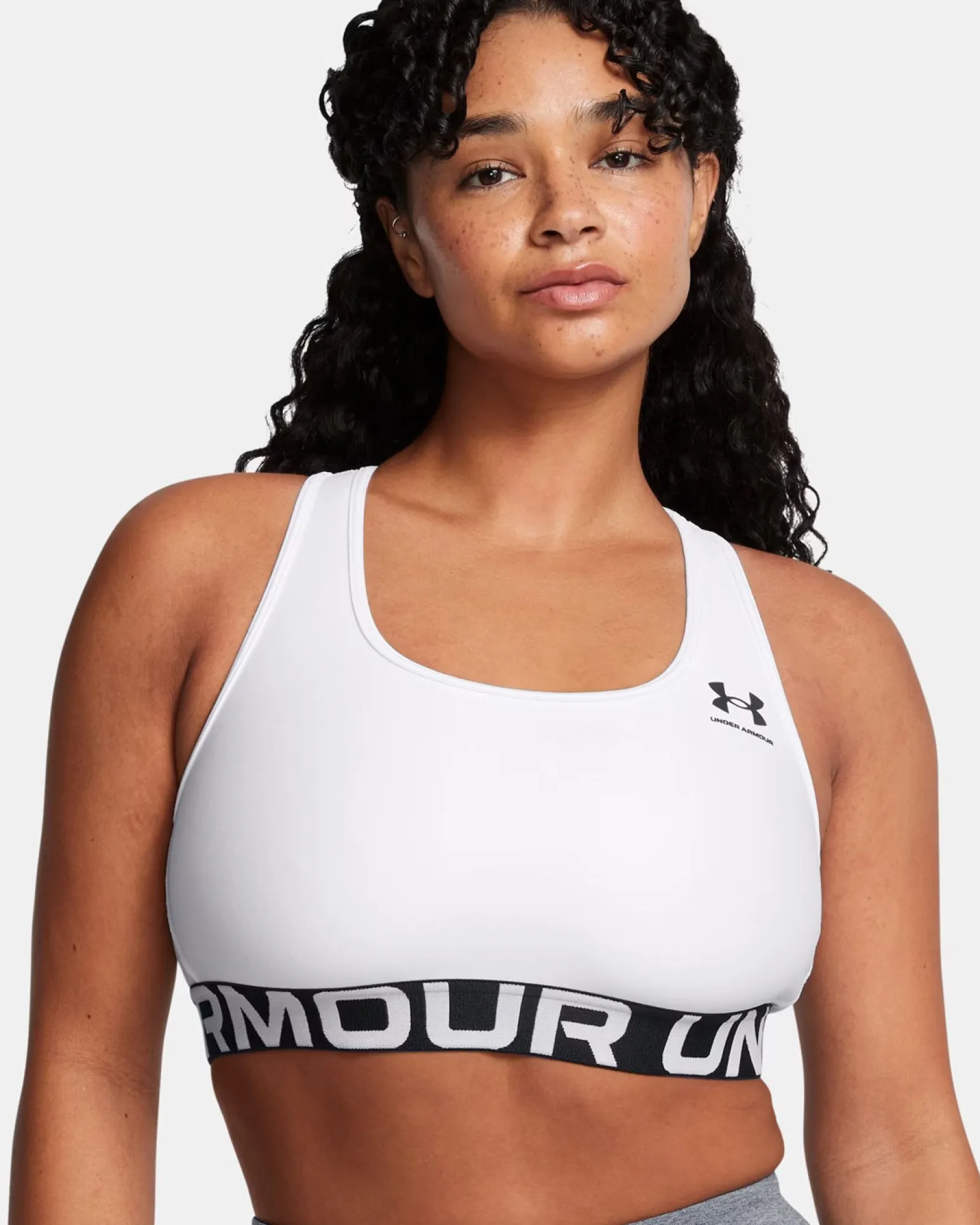 UNDER ARMOUR - REGGISENO SPORTIVO CROSSBACK MID BRA MALVA CON DETTAGLI NERI DA DONNA, 1361034_0659