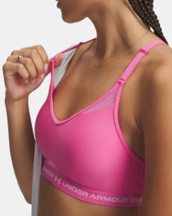 UNDER ARMOUR  - REGGISENO SPORTIVO CROSSBACK LOW BRA ROSA DA DONNA,  1386424_0637