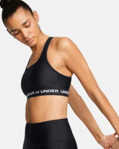 UNDER ARMOUR - REGGISENO SPORTIVO CROSSBACK MID BRA NERO DA DONNA, 1361034_0011