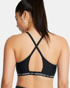 UNDER ARMOUR - REGGISENO SPORTIVO CROSSBACK LOW BRA ULTIMAT NERO  DA DONNA, 1386424_0008
