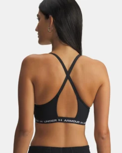 UNDER ARMOUR - REGGISENO SPORTIVO CROSSBACK LOW BRA ULTIMAT NERO DA DONNA, 1386424_0008