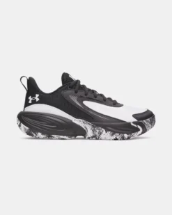 UNDER ARMOUR - SNEAKERS JUNIOR LOCKDOWN 8 GS  NERE E BIANCHE DAL 35.5 AL 40, 6009398_0001