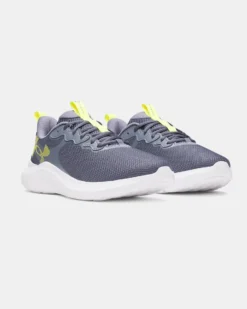 UNDER ARMOUR - SNEAKERS PHADE RN 4 GRIGIE CON DETTAGLI GIALLI DA UOMO, 6010462_0044