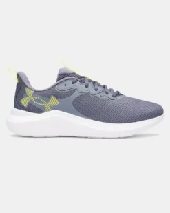 UNDER ARMOUR - SNEAKERS PHADE RN 4 GRIGIE CON DETTAGLI GIALLI DA UOMO, 6010462_0044