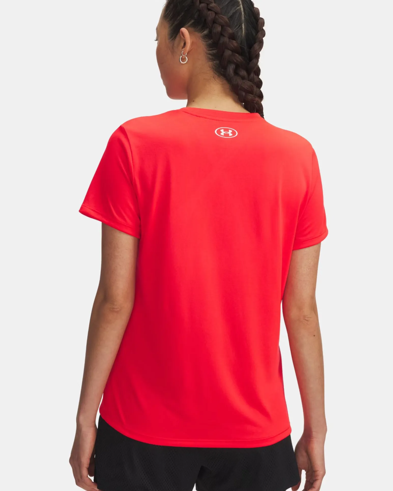 UNDER ARMOUR -T-SHIRT MEZZA MANICA TECH SSC - SOLID ROSSA DA DONNA, 1384231_0714