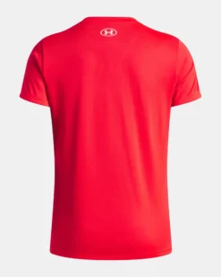 UNDER ARMOUR -T-SHIRT MEZZA MANICA TECH SSC - SOLID ROSSA DA DONNA, 1384231_0714