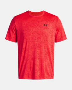 UNDER ARMOUR- T-SHIRT MEZZA MANICA TECH TEE PIXELATE ROSSA DA UOMO, 6005920_0713