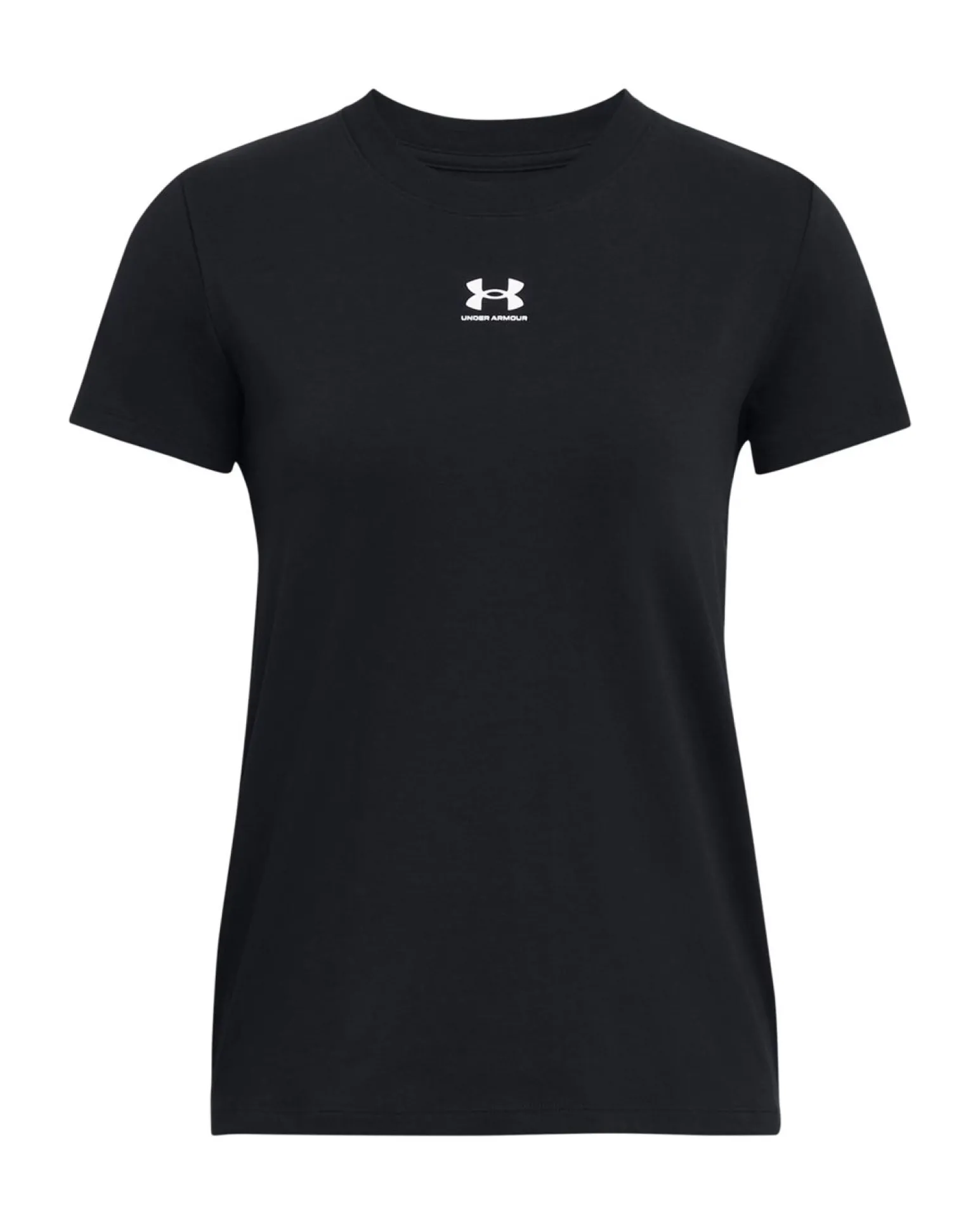 UNDER ARMOUR-T-SHIRT MEZZA MANICA OFF CAMPUS CORE SS NERA DA DONNA, 1383648_0001