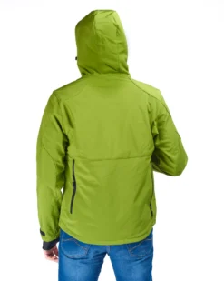 UNIVERS - GIACCA DA CACCIA MOENA VERDE LIME IN SOFTSHELL IMPERMEABILE