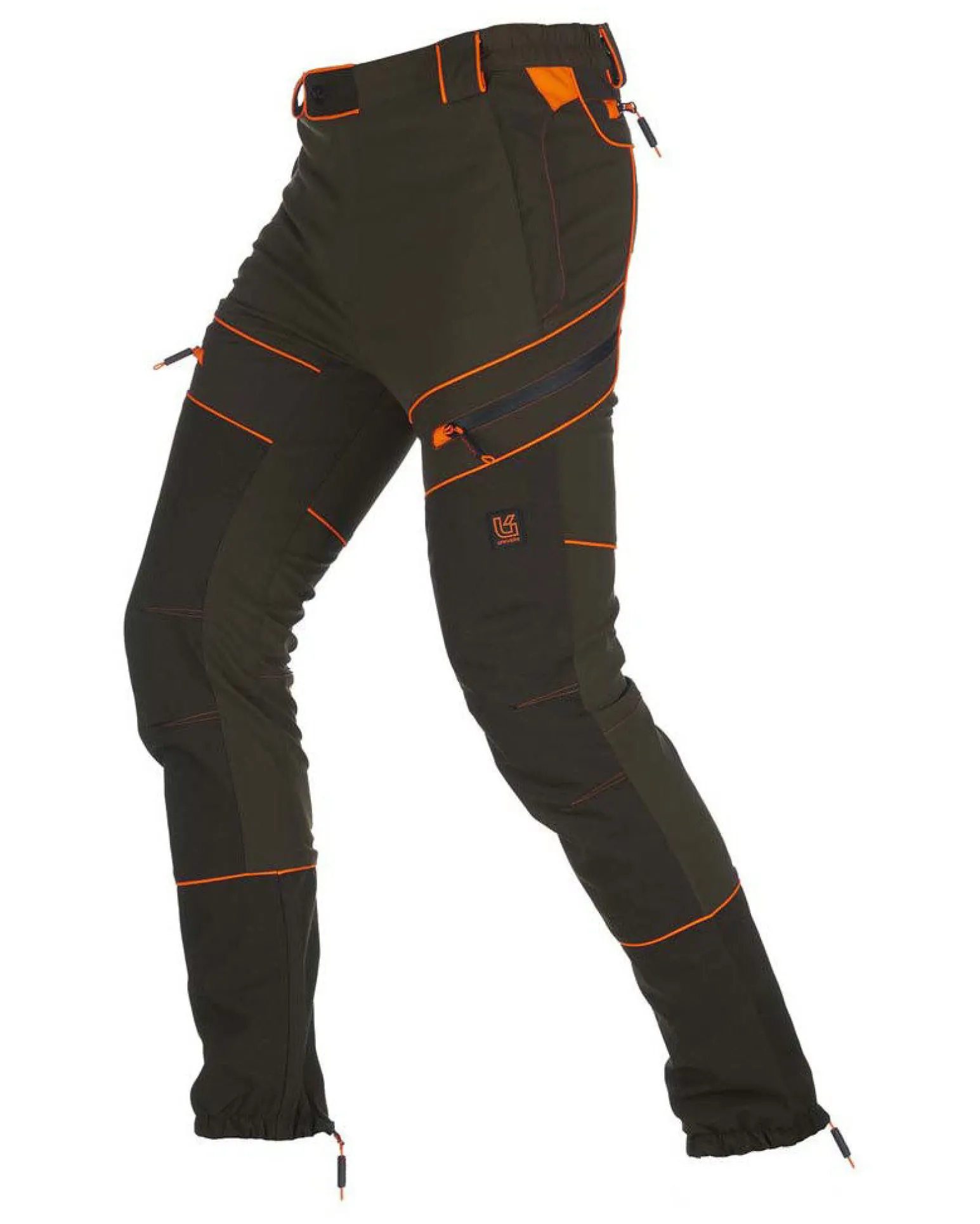 UNIVERS - PANTALONE MARILLEVA water repellent verde/arancio da uomo - 92601392