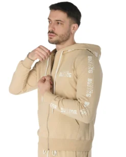 UOMO FELPA FULL ZIP CON CAPPUCCIO