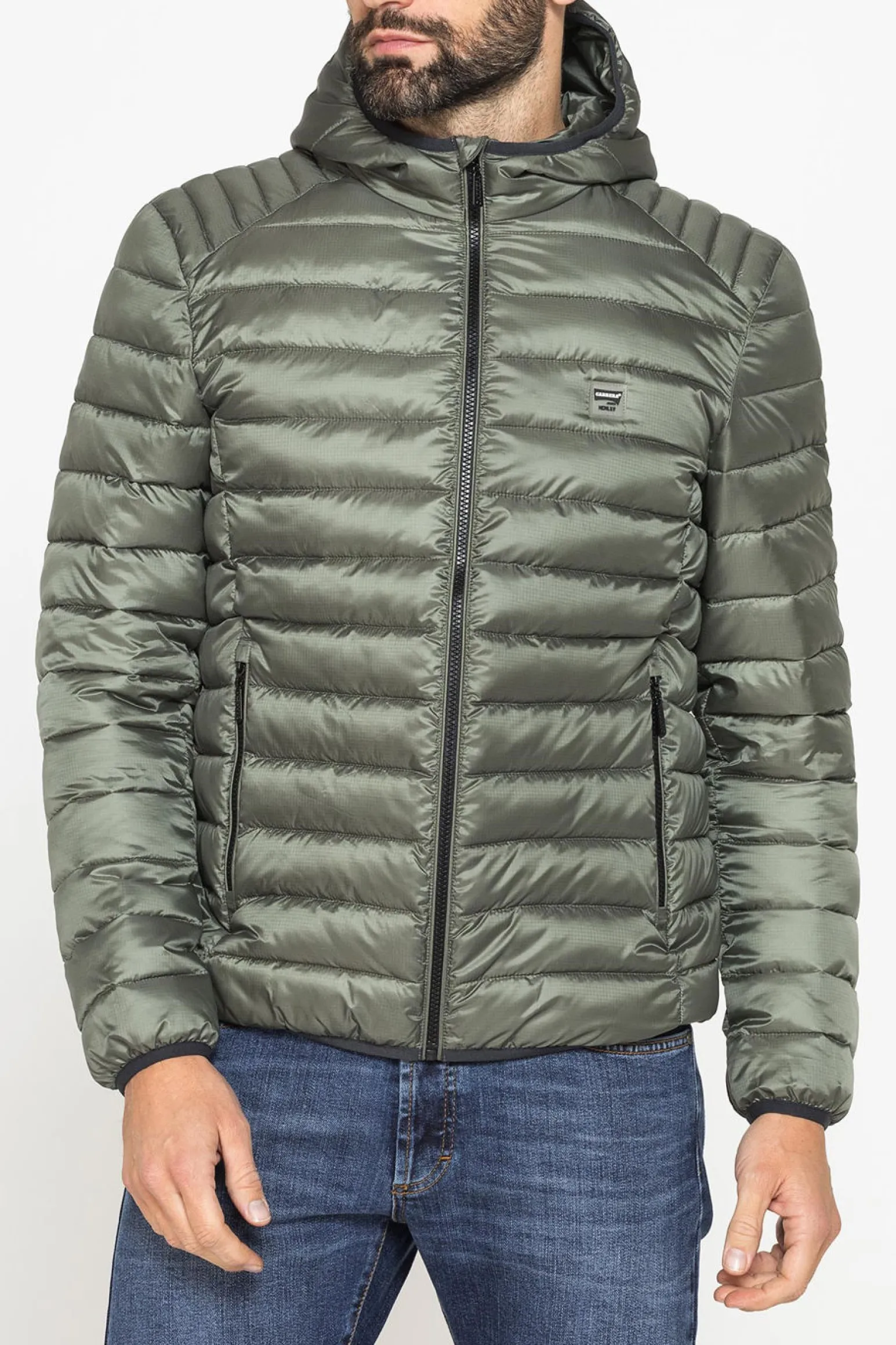 UOMO GIUBBINO FULL ZIP CON CAPPUCCIO