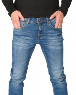 UOMO JEANS 5 TASCHE FELPA