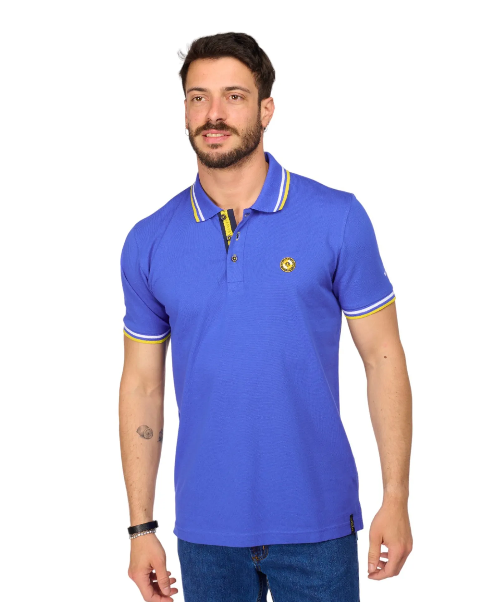 UOMO POLO MANICA OCRTA PIQUET REGULAR