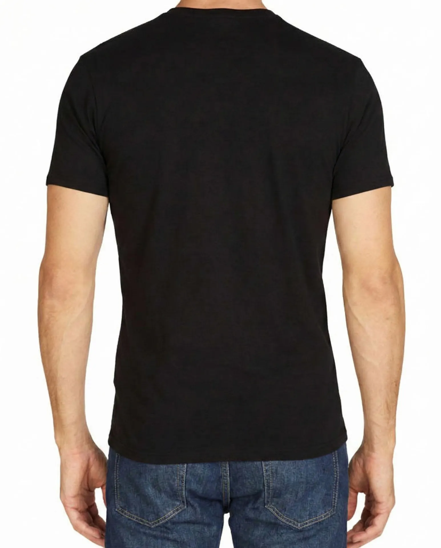 UOMO TSHIRT MM SCOLLO V BIELASTICO