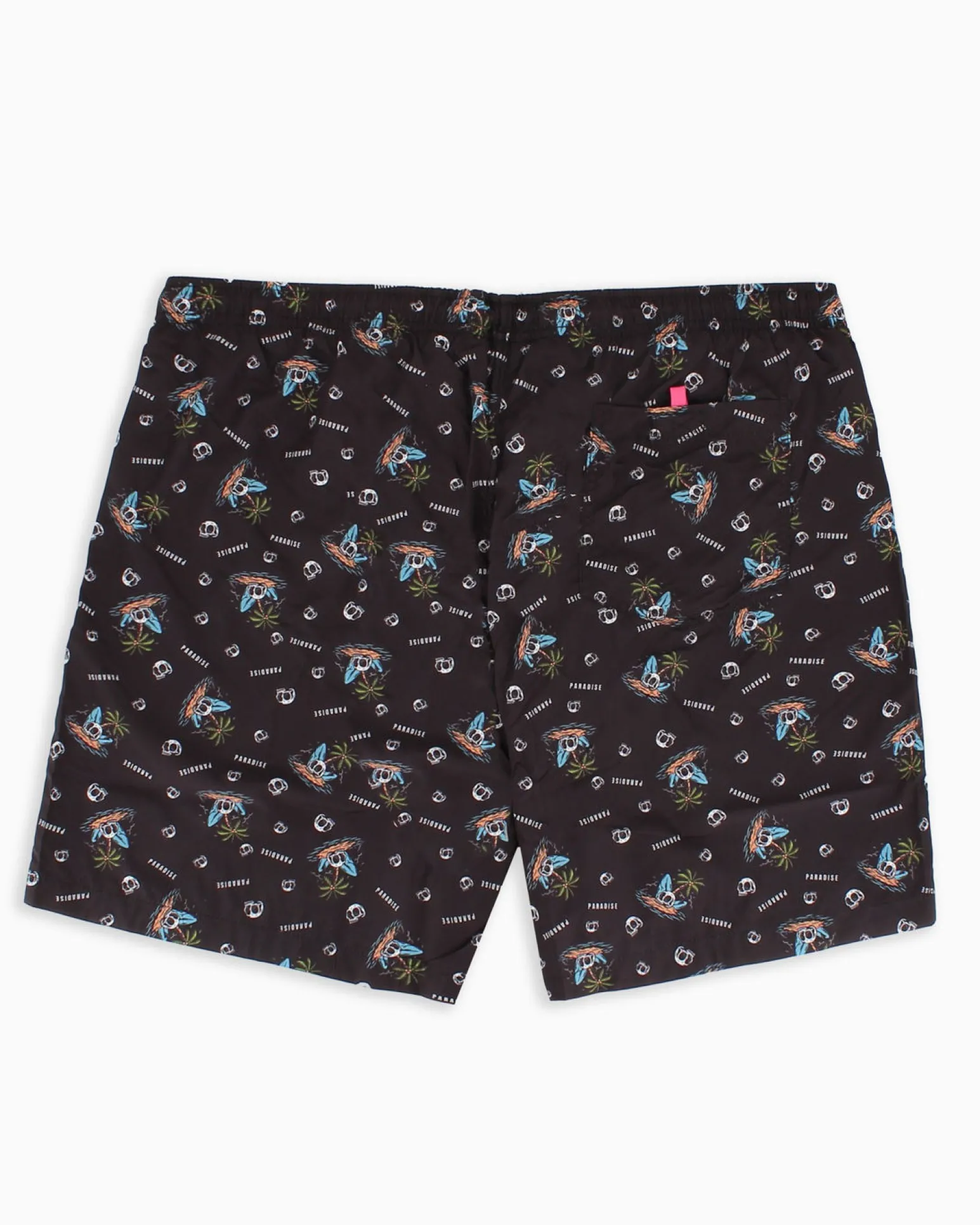 WAIKIKI RUN - BOXER MARE NERO CON DETTAGLI GRAFICI DA UOMO, IBIZA