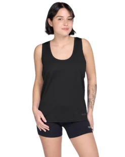 WAIKIKI RUN - CANOTTA SPORTIVA NERA  DA DONNA - IRMA