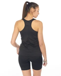 WAIKIKI RUN - CANOTTA SPORTIVA NERA  DA DONNA - IRMA