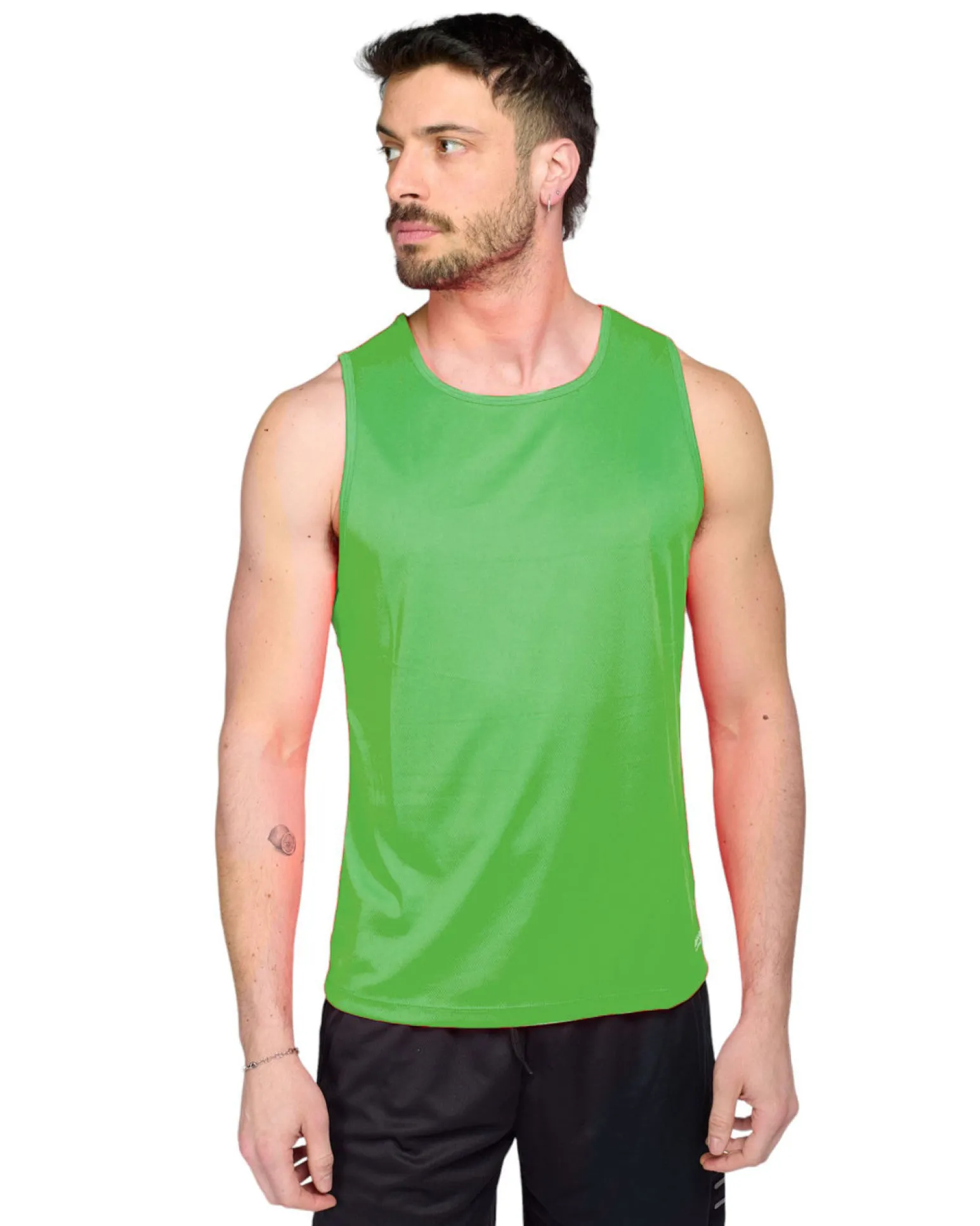 WAIKIKI RUN - CANOTTA SPORTIVA VERDE DA UOMO - ARMIDO