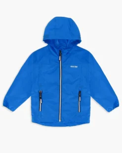 WAIKIKI RUN- K-WAY CON CAPPUCCIO BIMBO BLU ROYAL CON DETTAGLI BIANCHI E NERI - IDRO