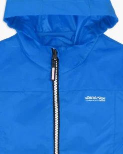 WAIKIKI RUN- K-WAY CON CAPPUCCIO BIMBO BLU ROYAL CON DETTAGLI BIANCHI E NERI - IDRO
