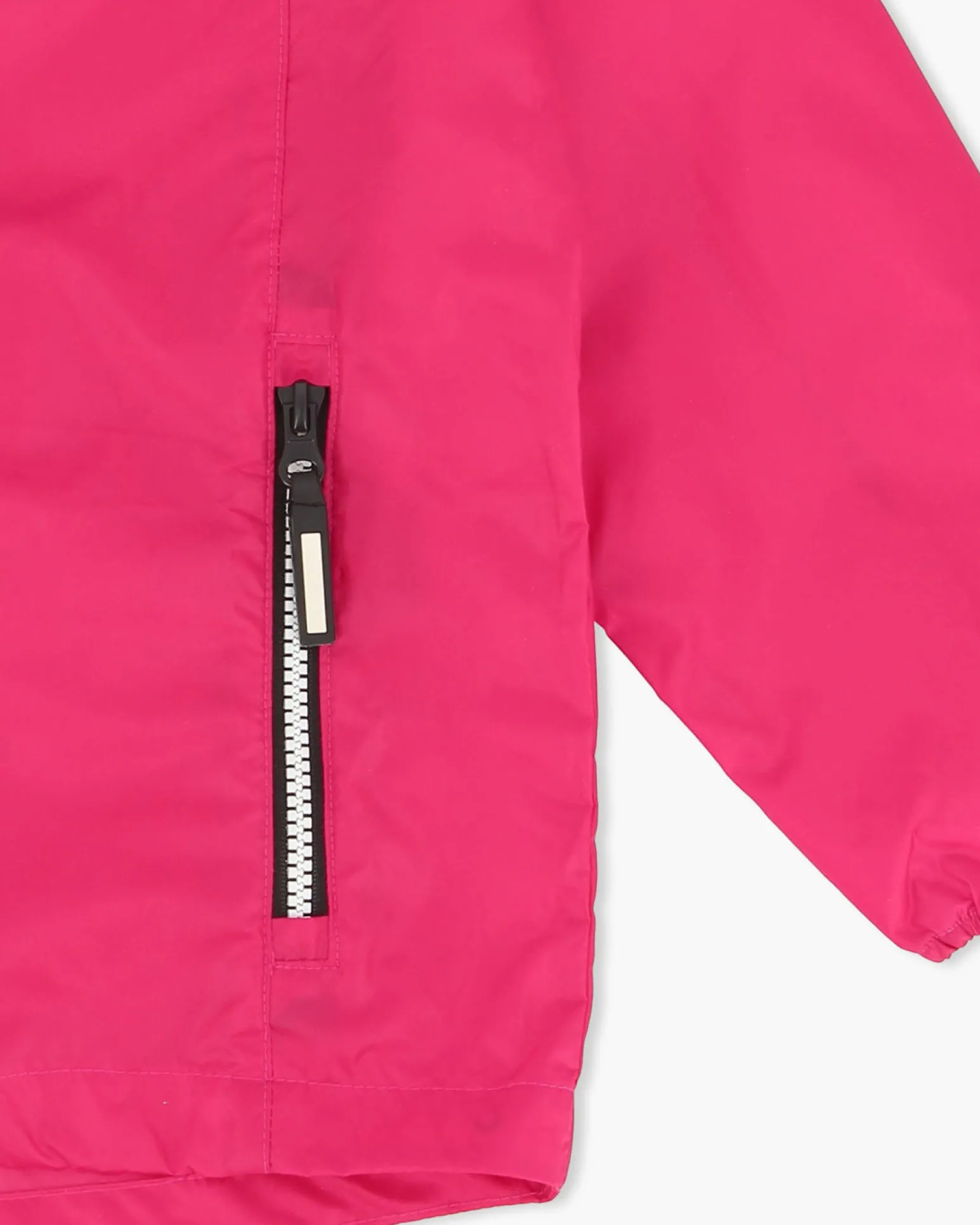WAIKIKI RUN- K-WAY CON CAPPUCCIO BIMBA FUXIA CON DETTAGLI BIANCHI E NERI - IDRO
