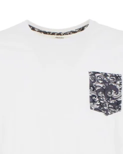 WAIKIKI RUN - T-SHIRT DA UOMO CON TASCHINO BIANCA SAFFO - AU01862_A0950