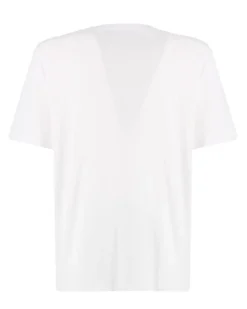 WAIKIKI RUN - T-SHIRT MEZZA MANICA CON TASCHINO  BIANCA CON DETTAGLI FLOREALI, URANIO