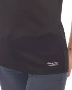 WAIKIKI RUN - T-SHIRT MEZZA MANICA NERA  DA DONNA - ISIDE