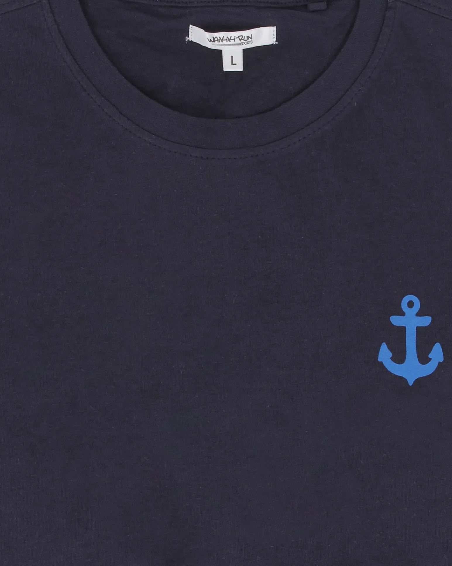 WAIKIKI RUN - T-SHIRT MEZZA MANICA BLU CON DETTAGLI AZZURRI DA UOMO, VOMERE