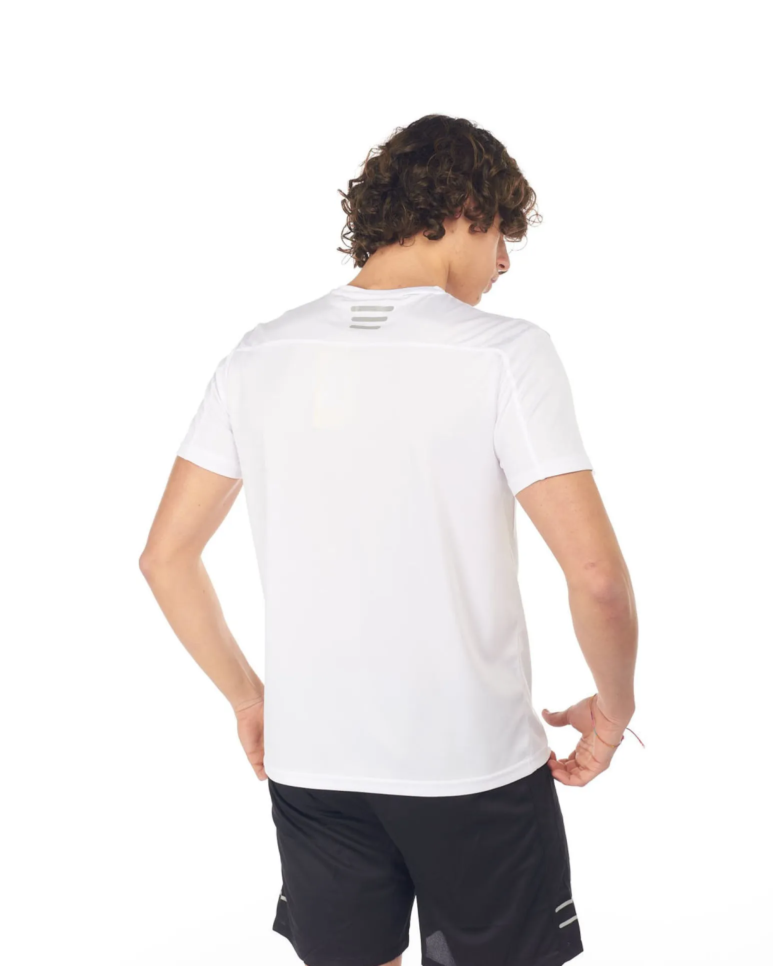 WAIKIKI RUN - T-SHIRT MEZZA MANICA SPORTIVA BIANCA DA UOMO - ARGO