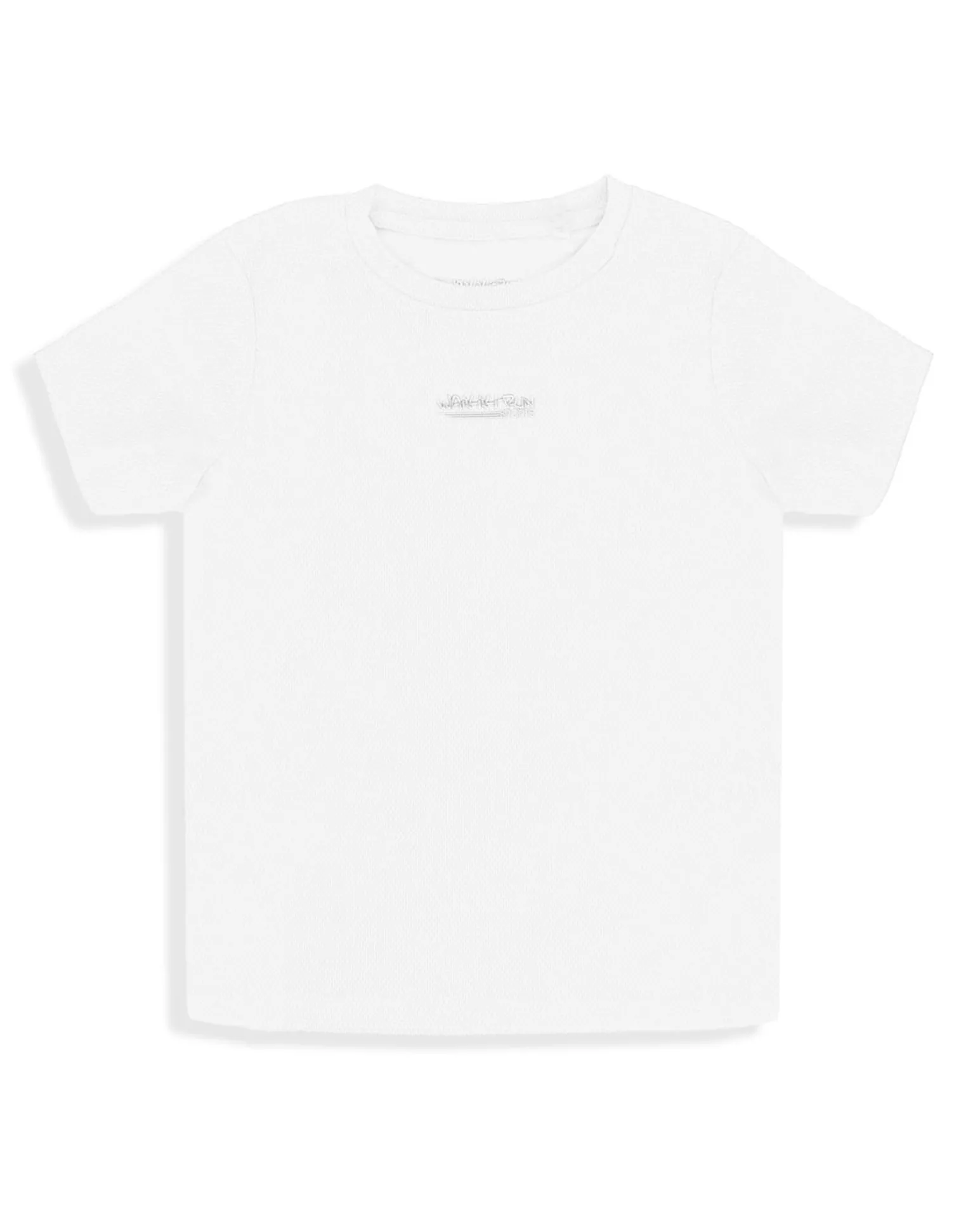 WAIKIKI RUN - T SHIRT MEZZA MANICA JUNIOR ( 4-13 ANNI) BIANCA, CAROTA